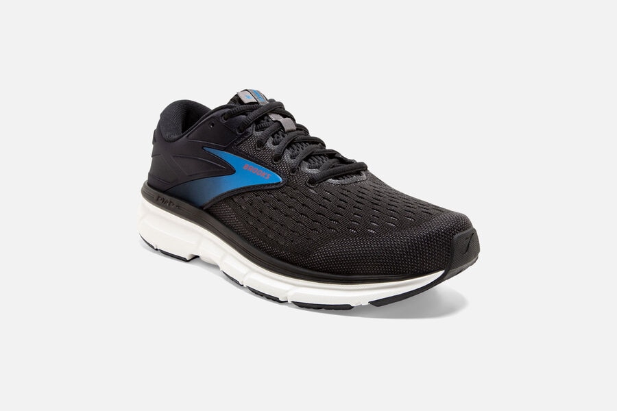 Brooks Running Shoes - Dyad 11 Road Mens - Black/Blue - XUT-163027